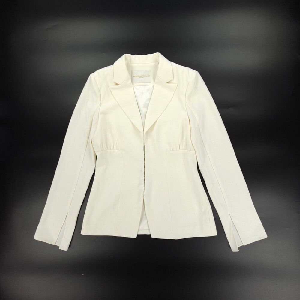 AMANDA UPRICHARD Dovima Blazer Ivory Clean Girl Quiet Luxury Minimal Preppy Y2k
